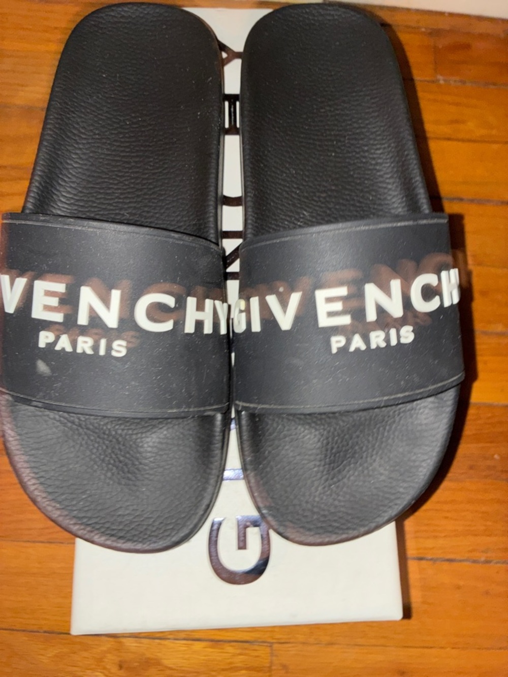 Givenchy Paris Men’s Black Slide Sandals